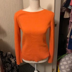 Orange jones New York sweater.